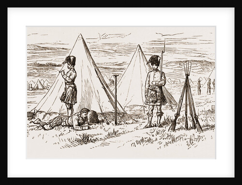 The Camp Of The 93rd Sutherland Highlanders, Autumn Manoeuvres At Dartmoor by Anonymous