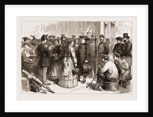 Pilgrimages In France-departure From A Provincial Station Of Sacred Heart Pilgrims For Lourdes, 1873 by Anonymous