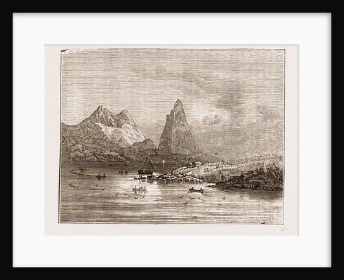 Fiskeboltinden-fishing Station In The Lafater Islands by Anonymous