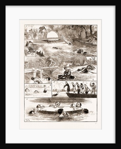 The London Swimming Club Contest At The Crystal Palace by Anonymous