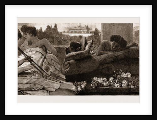 The Siesta By L. Alma-tadema by Anonymous
