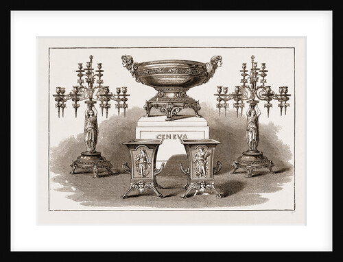 Service Of Plate Presented By The United States Government To Each Of The Geneva Arbitrators by Anonymous