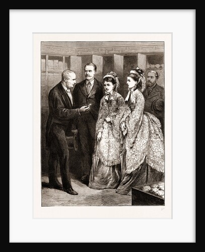 Cesarewitch And Cesarevna In The City—the Governor Of The Bank Presenting The Cesarevna And The Princess Of Wales With A Five-shilling Piece, London UK 1873 by Anonymous