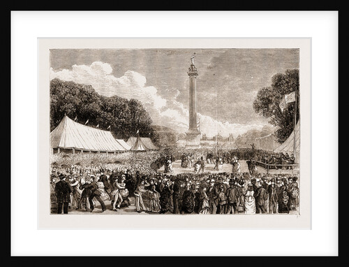 View From The Column Of Victory—visitors Dancing by Anonymous