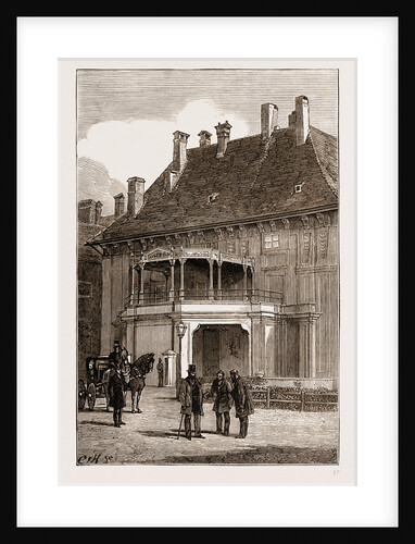 Private Entrance To The Emperor's Palace, Vienna Engraving 1873 by Anonymous