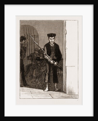 A National Guard Sentry At Cordova by Anonymous