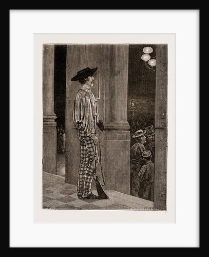 A National Guard Sentry Before The Hotel De Ville, Seville by Anonymous