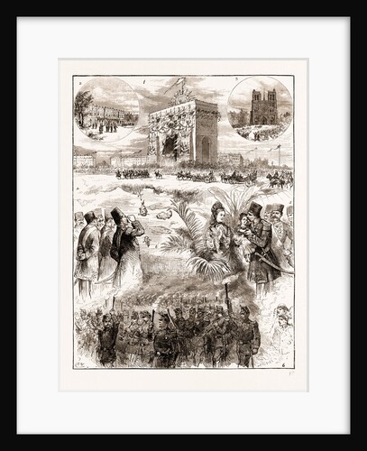 The Shah Of Persia (iran) In Paris France 1873 by Anonymous