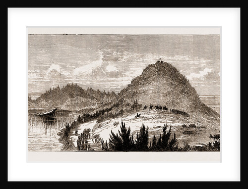 Signalling The Enemy From Sugar-loaf Hill, Military Manoeuvres In Bermuda 1873 by Anonymous