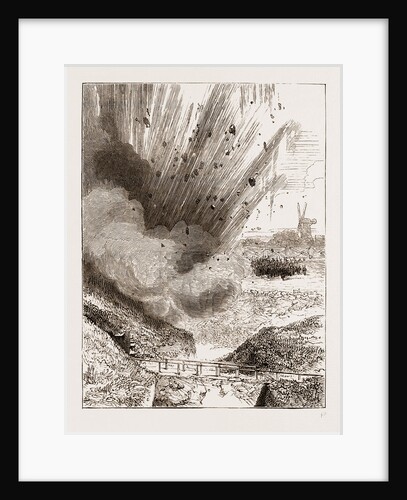 Exploding Mine In The New Ravelin, Chatham UK 1873 by Anonymous