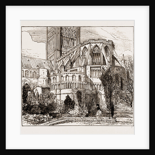 Norwich Cathedral, Social Science Congress At Norwich UK 1873 by Anonymous