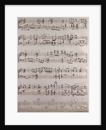 Handwritten sheet music by Anonymous