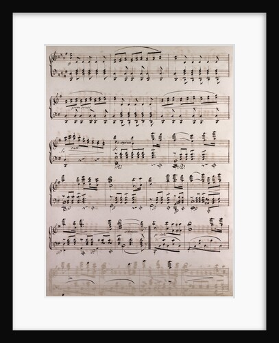 handwritten sheet music by Anonymous