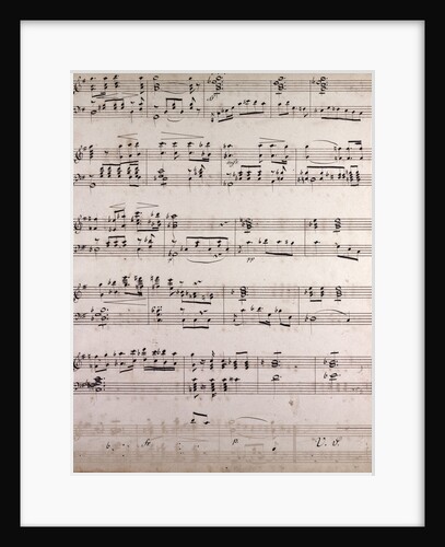 handwritten sheet music by Anonymous