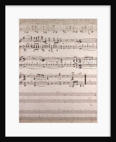 handwritten sheet music by Anonymous