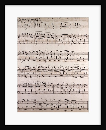 handwritten sheet music by Anonymous
