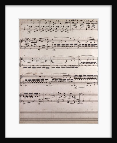 handwritten sheet music by Anonymous