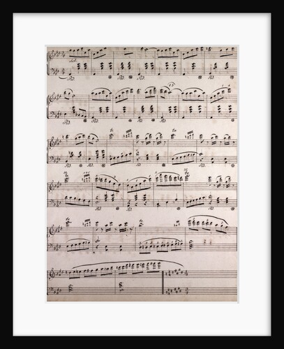 Handwritten sheet music by Anonymous