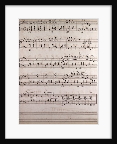 Handwritten sheet music by Anonymous