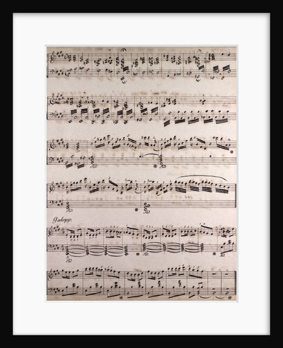 Handwritten sheet music by Anonymous
