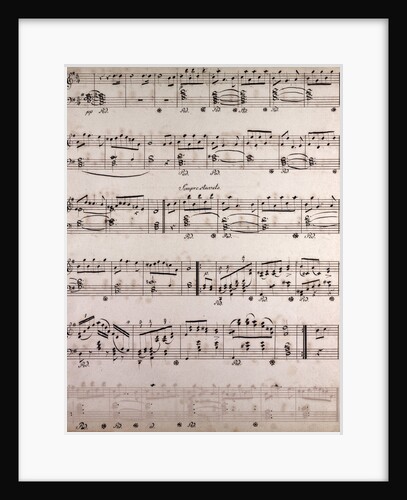 Handwritten sheet music by Anonymous
