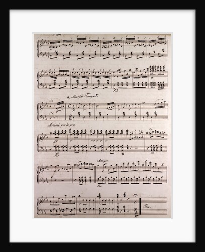 Handwritten sheet music by Anonymous