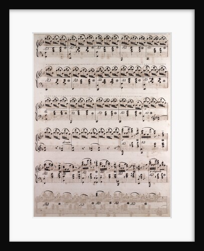 Handwritten sheet music by Anonymous