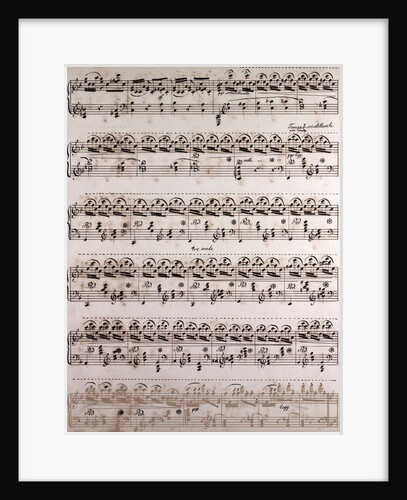 Handwritten sheet music, Tempo scintillante by Anonymous