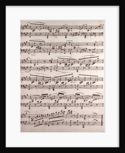 Handwritten sheet music by Anonymous
