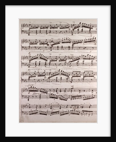 Handwritten sheet music by Anonymous