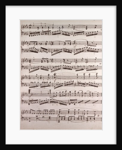 Handwritten sheet music by Anonymous