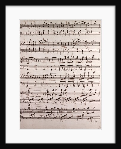 Handwritten sheet music by Anonymous