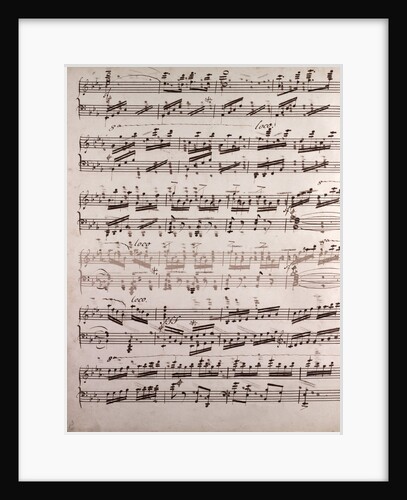Handwritten sheet music by Anonymous