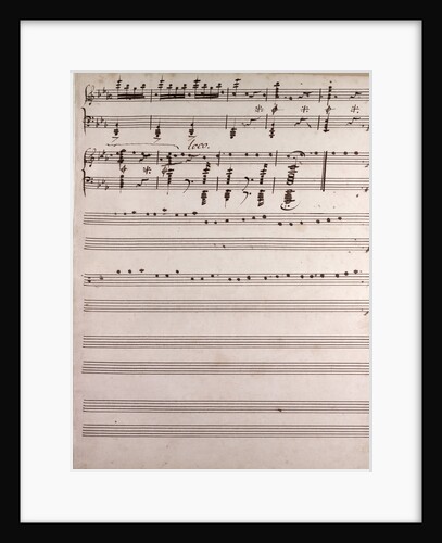 Handwritten sheet music by Anonymous