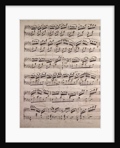 Handwritten sheet music by Anonymous