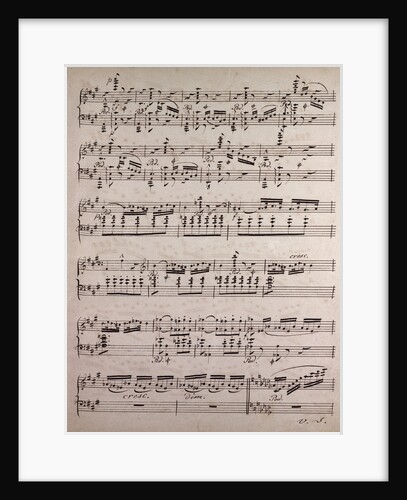 Handwritten sheet music by Anonymous