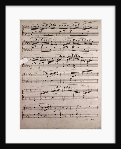 Handwritten sheet music by Anonymous