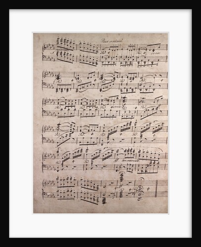 Handwritten sheet music, plus anime, ben marcato by Anonymous
