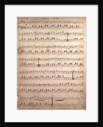 Handwritten sheet music, grazien walzer by Anonymous