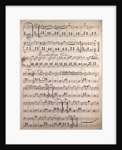 Handwritten sheet music by Anonymous