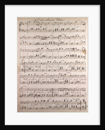 Last uns scherzen walzer, handwritten sheet music by Anonymous