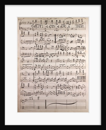 Handwritten sheet music by Anonymous