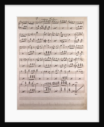 Handwritten sheet music. galopp by Anonymous