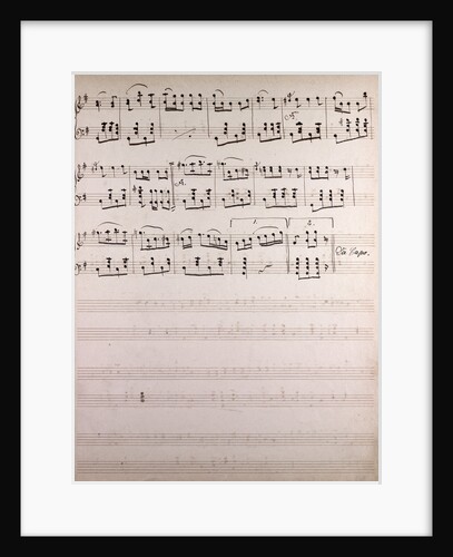 Handwritten sheet music by Anonymous