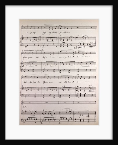 Handwritten sheet music by Anonymous