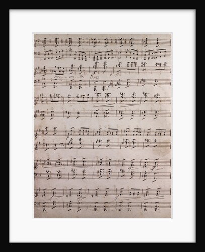 Handwritten sheet music by Anonymous