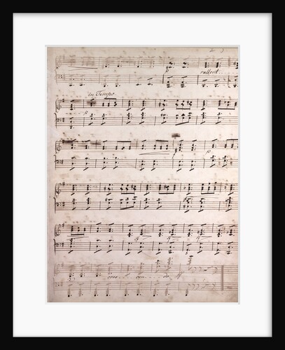 Handwritten sheet music by Anonymous