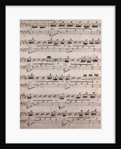 Handwritten sheet music by Anonymous