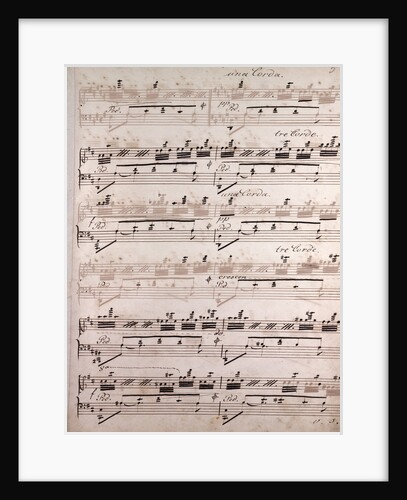 Handwritten sheet music by Anonymous