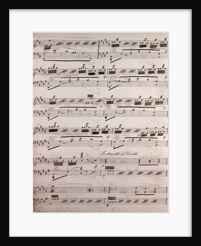 Handwritten sheet music by Anonymous
